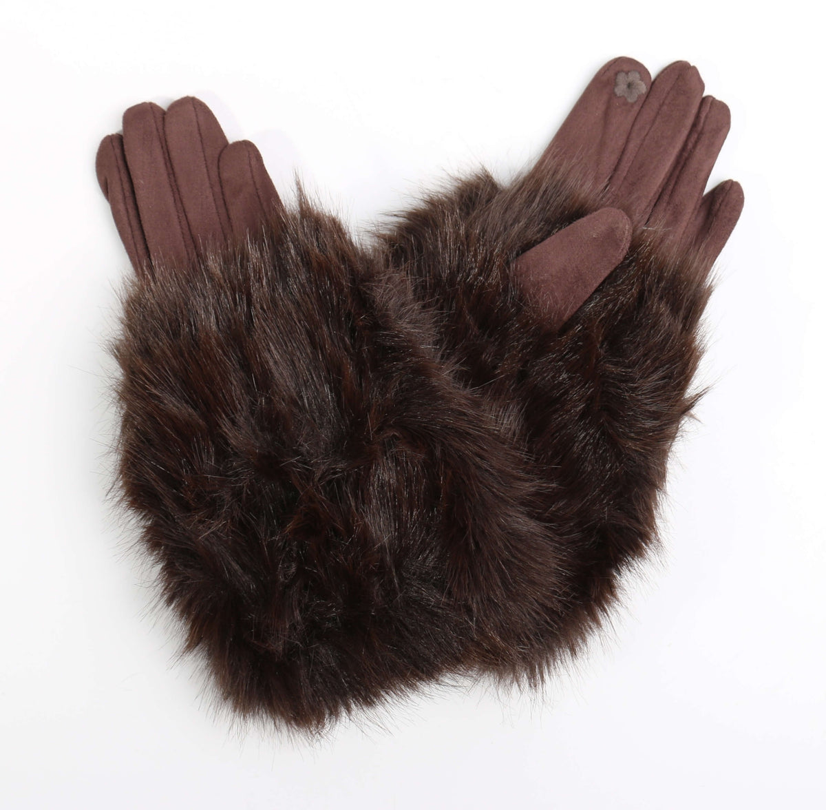 Faux Fur Glove #FGL-01DB (PC)