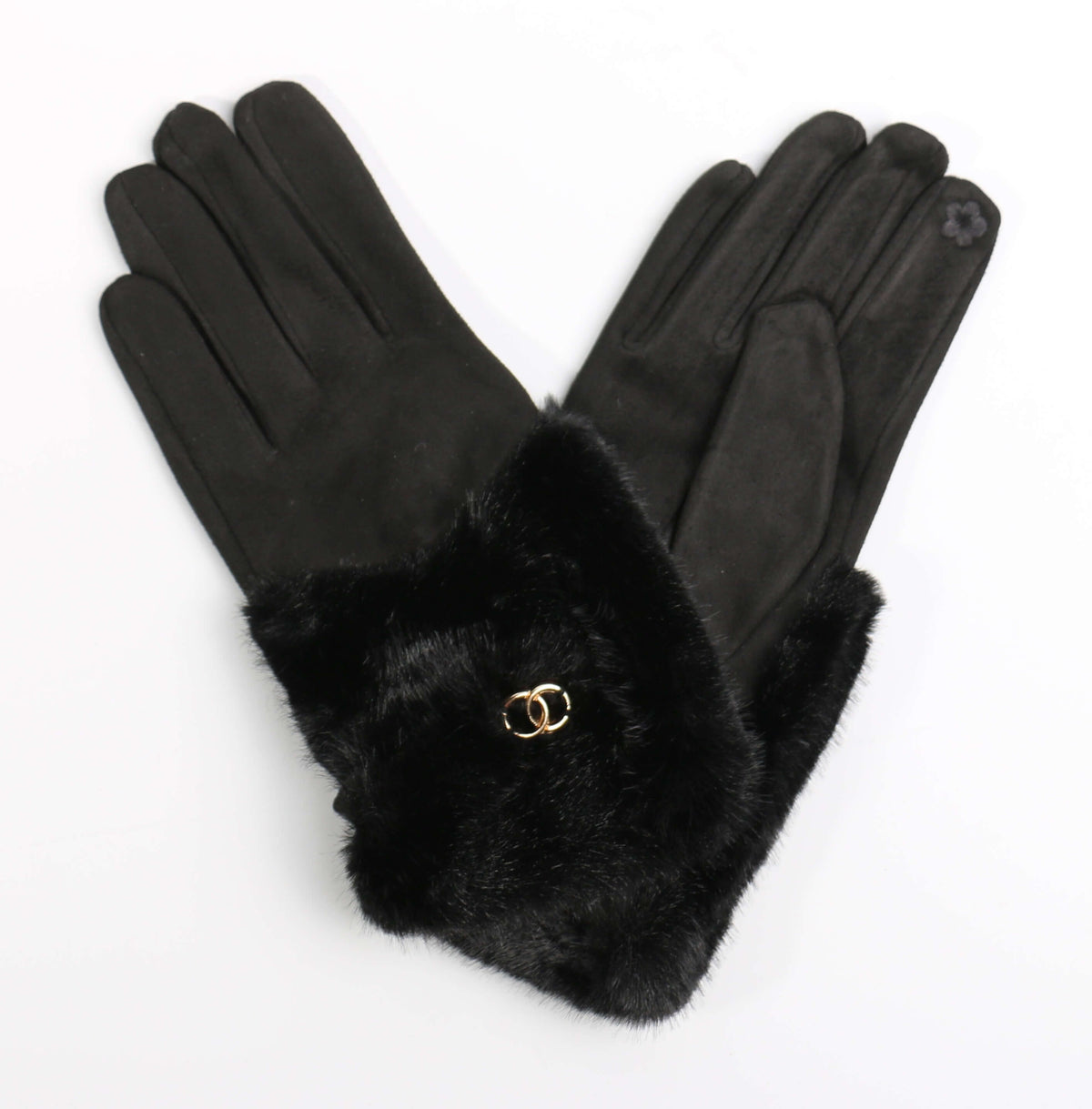 Faux Fur Glove #FGL-03BK (PC)