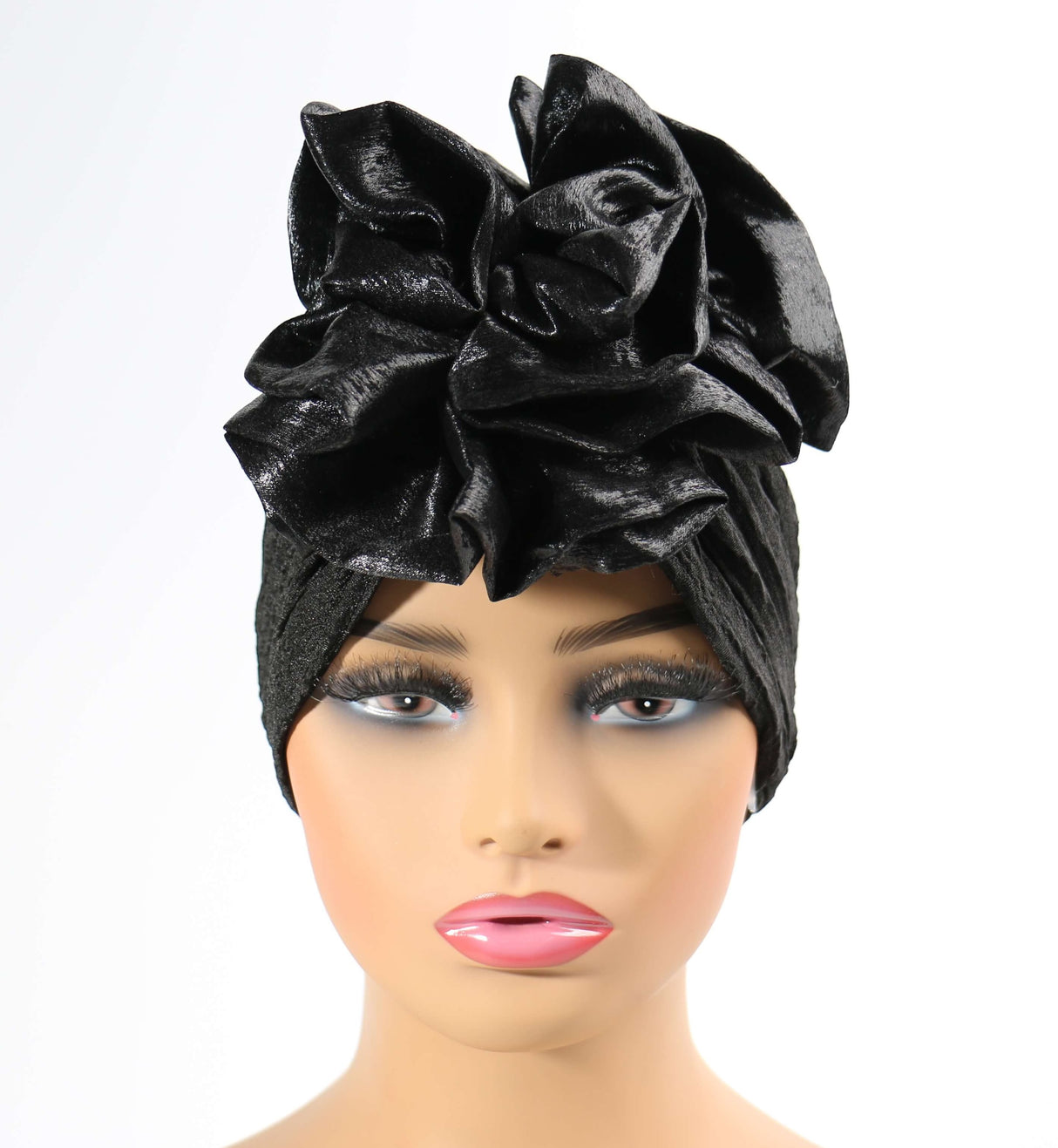 Wholesale Fashion Turban / Headwrap #FRB001-BK (12PC)