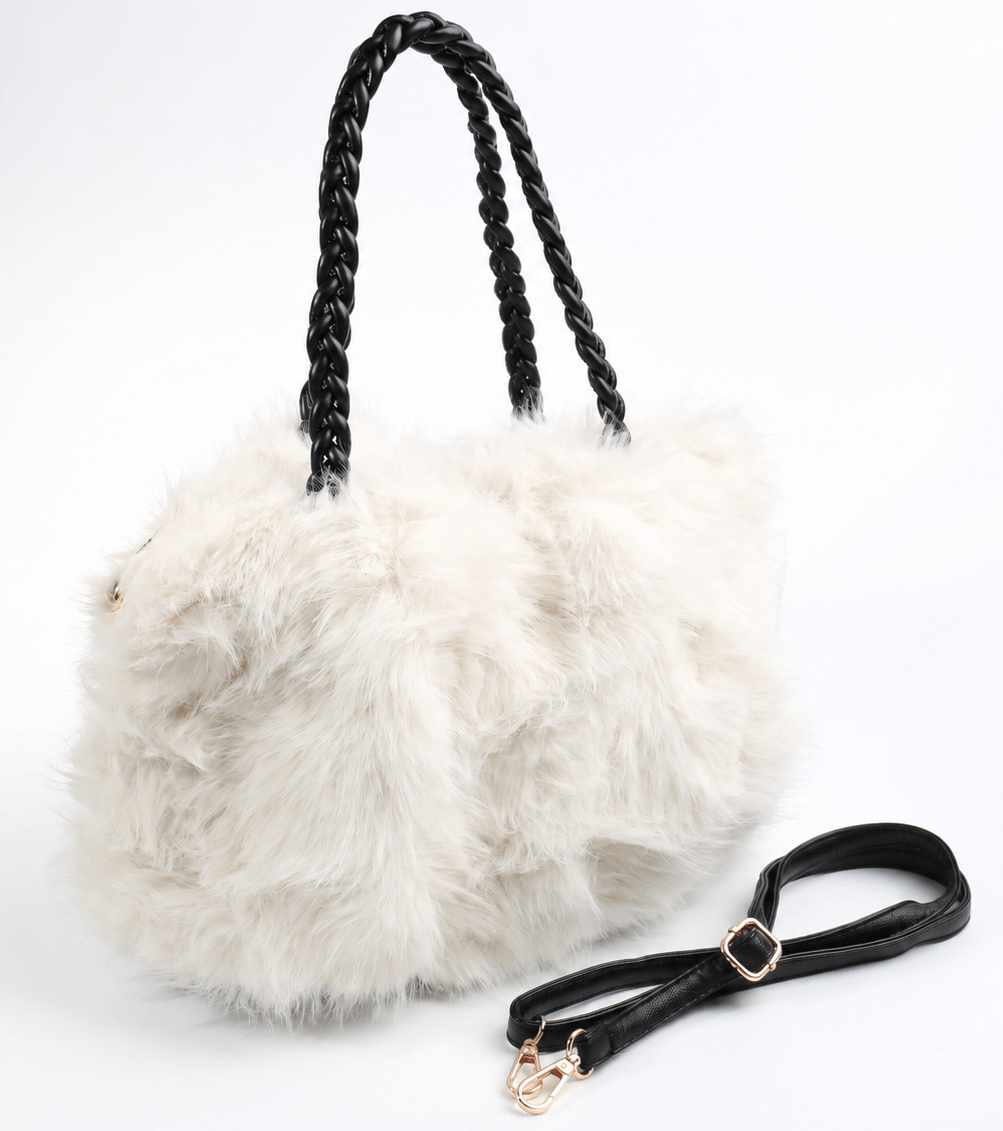 Faux Fur Bag #FRBG-002IV (PC)
