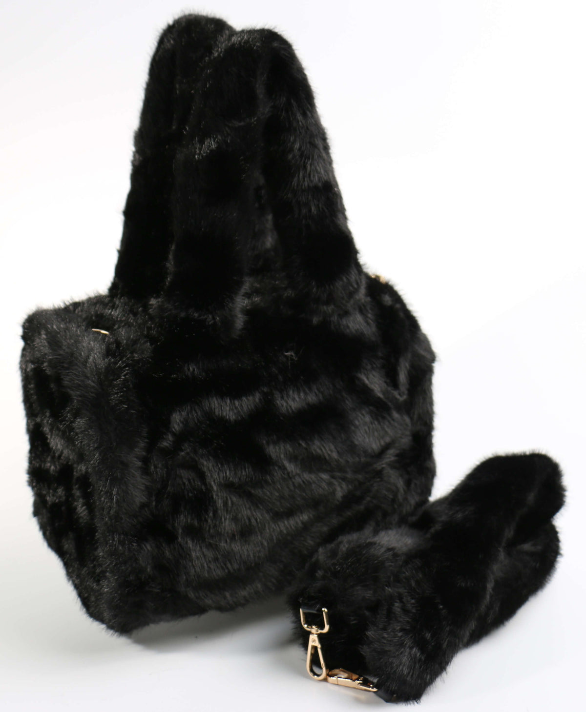 Faux Fur Bag #FRBG-004BK (PC)