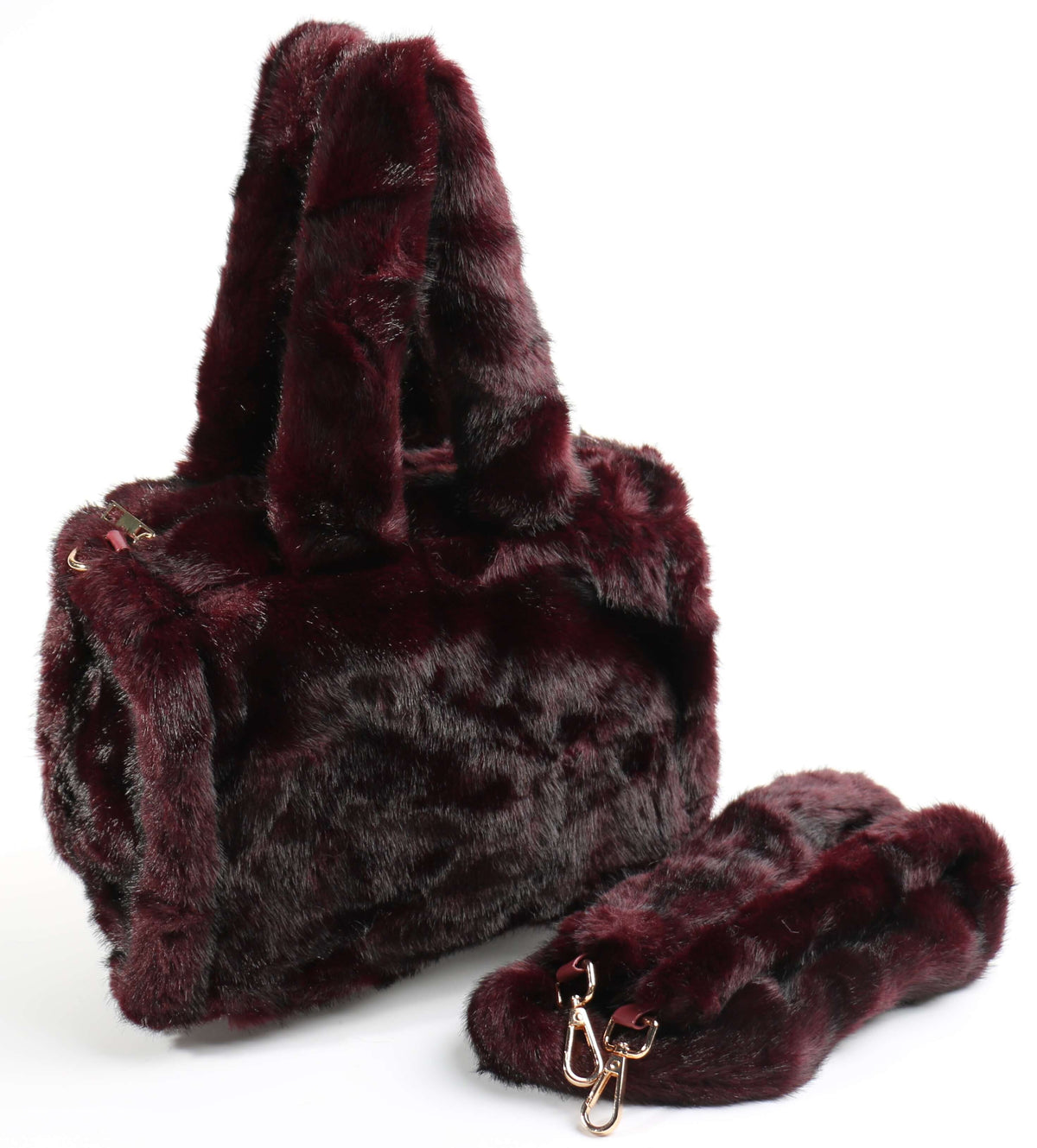 Faux Fur Bag #FRBG-004PU (PC)