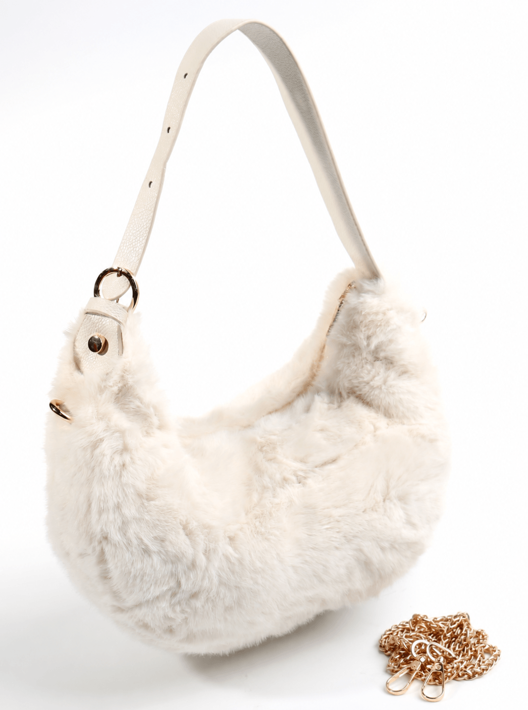 Faux Fur Bag #FRBG-006IV (PC)