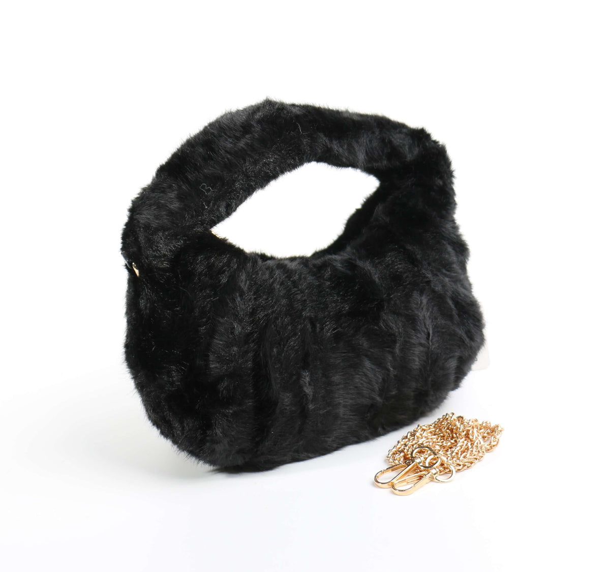 Faux Fur Bag #FRBG-007BK (PC)