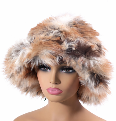Fashion Multicolor Fur Bucket Hats #FRBKT - Multiple Colors (PC)