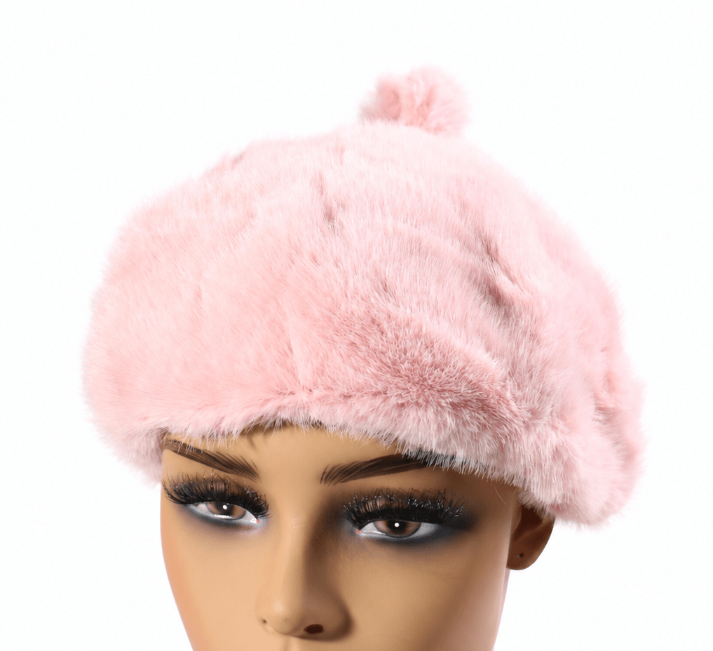 Faux Fur Beret #FRBR-001LP (PC)