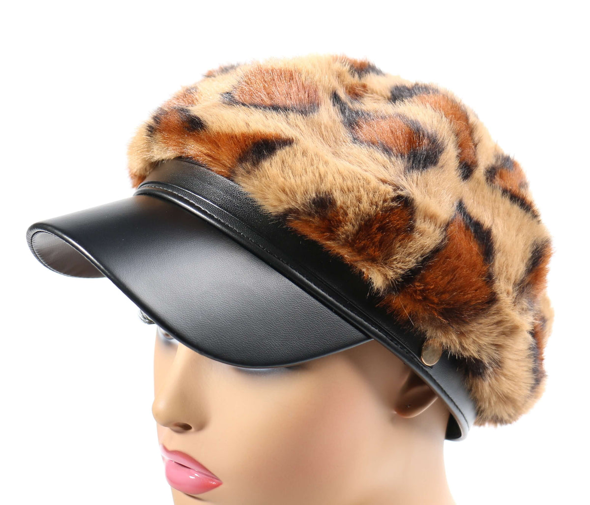Faux Fur Cadet Cap #FRCD-001BR (PC)