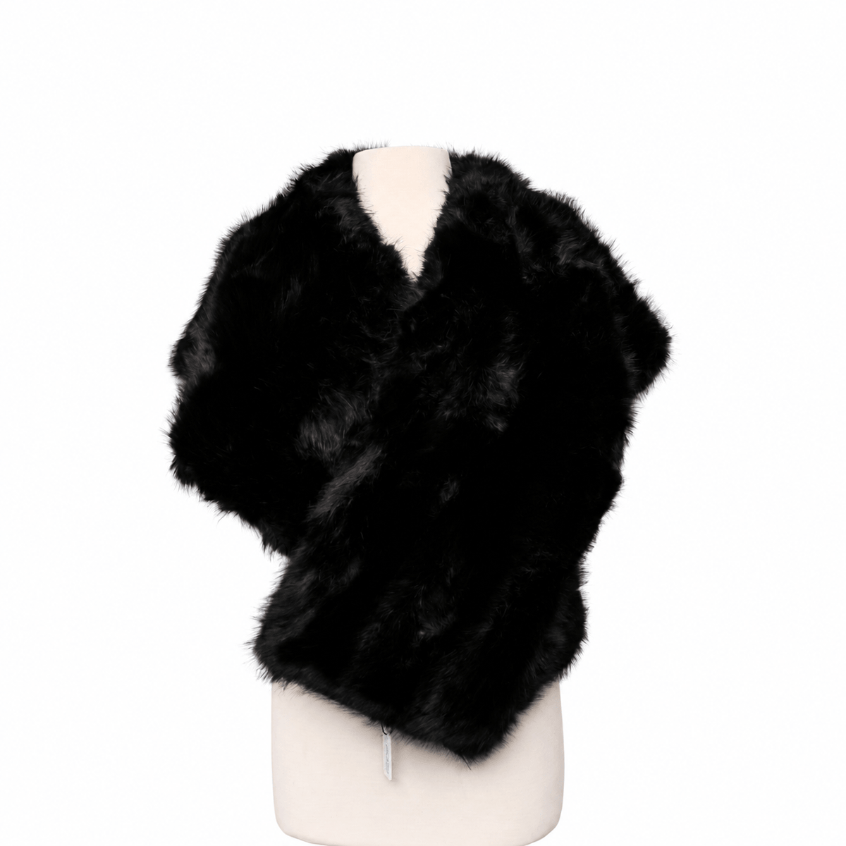 Faux Fur Poncho #FRPN-001BK (PC)