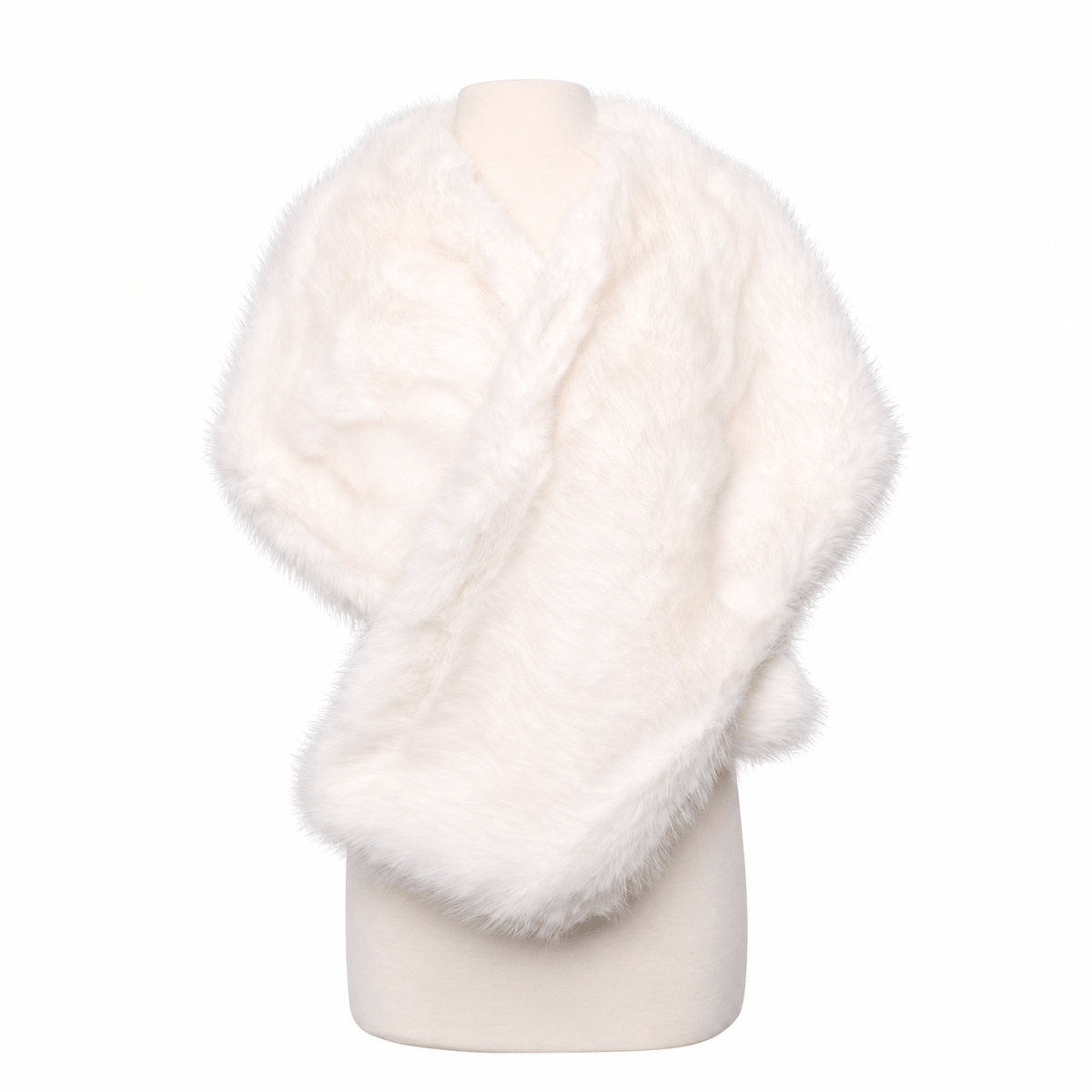 Faux Fur Poncho #FRPN-001WT (PC)