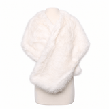 Faux Fur Poncho #FRPN-001WT (PC)