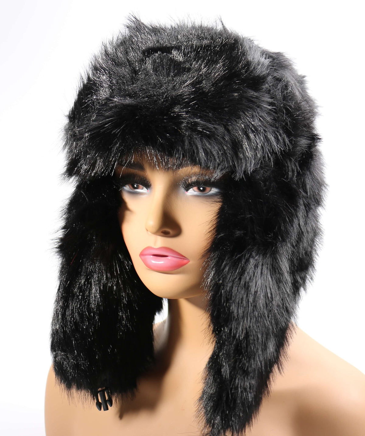 Faux Fur Trapper Hat #FRTR-001BK (PC)
