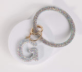 Fashion Wristlet Initial Keychain (PC)