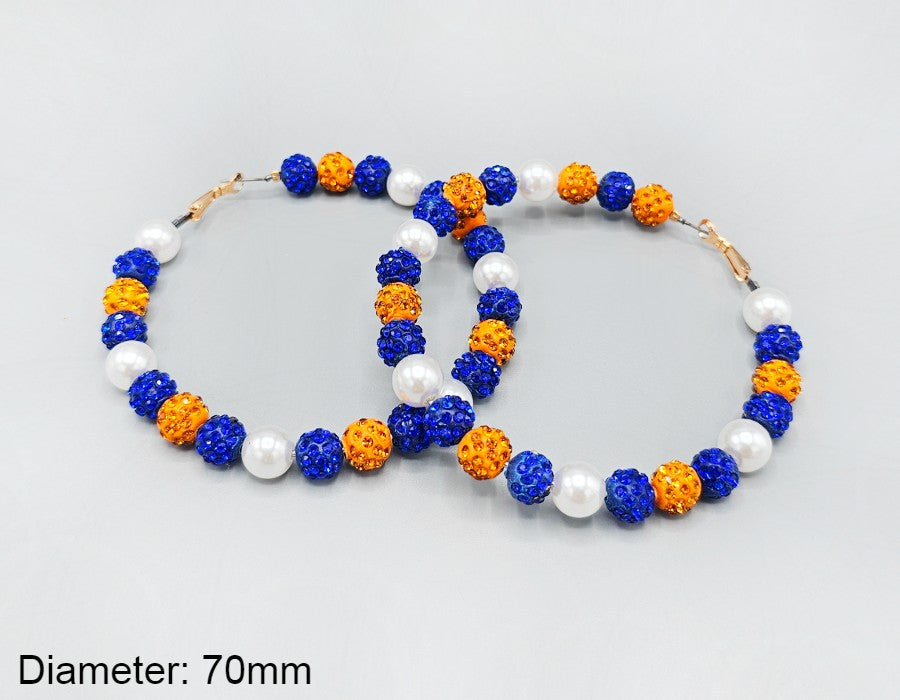 Fashion Rhinestone Pearl Earrings #GE2685 - Multiple Colors (PC)