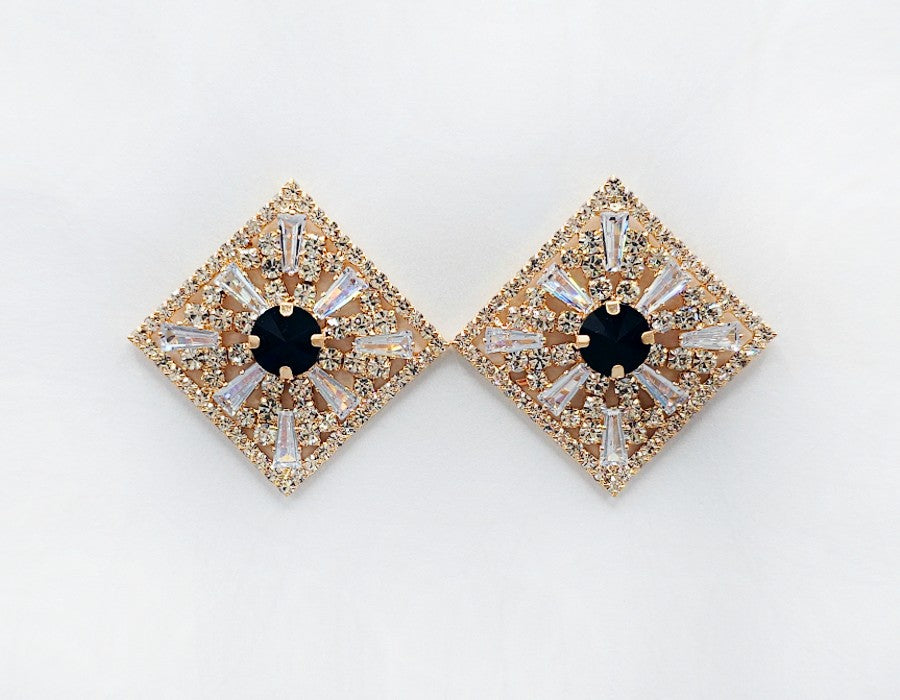 Fashion Diamond Shaped Earrings #GE2695 - Multiple Colors (PC)