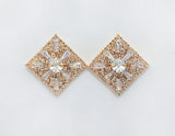 Fashion Diamond Shaped Earrings #GE2695 - Multiple Colors (PC)