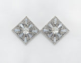 Fashion Diamond Shaped Earrings #GE2695 - Multiple Colors (PC)