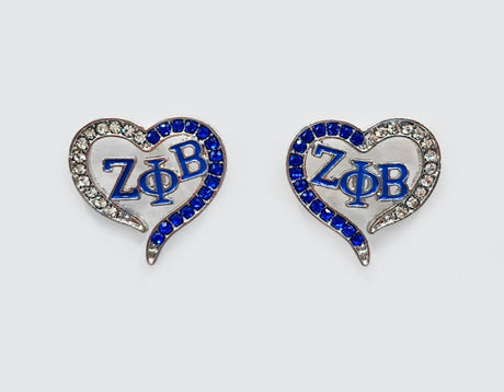 Fashion Stone Heart Earrings #GE2734 - Multiple Colors (PC)