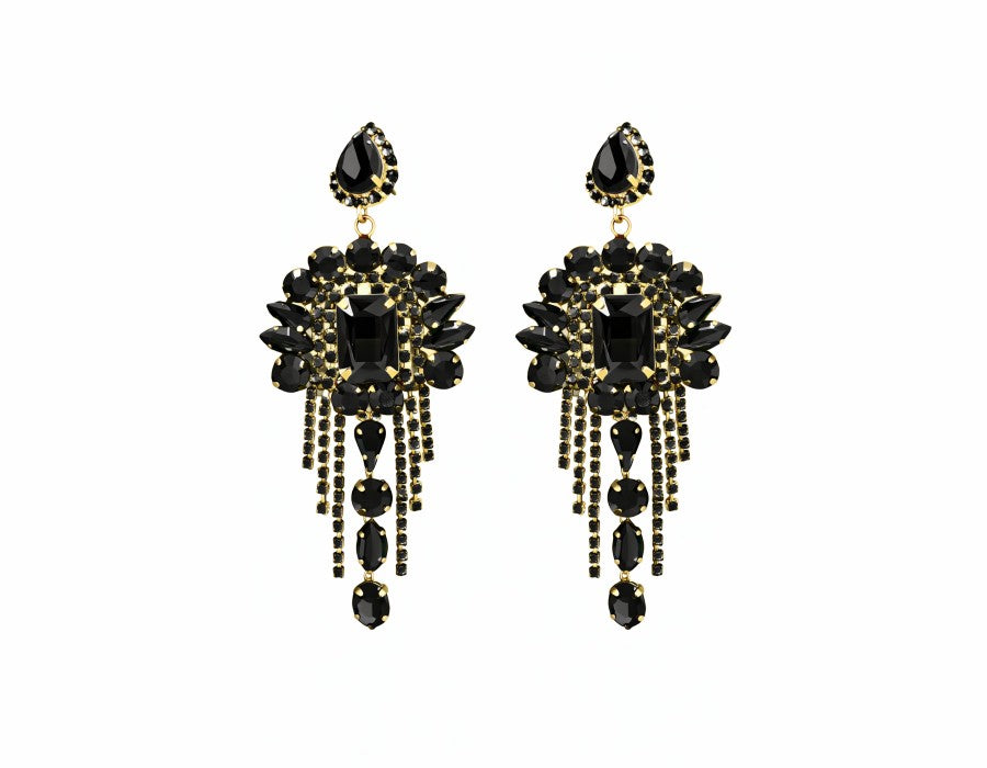 Fashion Floral Drop Earrings #GE2740 - Multiple Colors (PC)