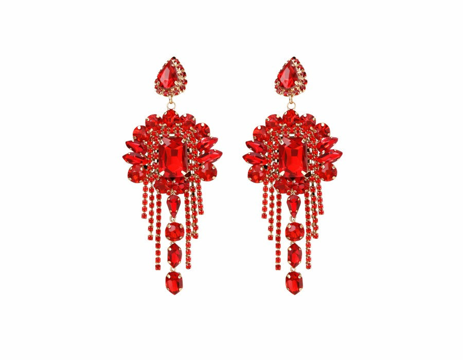 Fashion Floral Drop Earrings #GE2740 - Multiple Colors (PC)