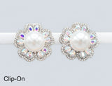 Fashion Statement Flower Clip-On Earrings #GE2743 - Multiple Colors (PC)