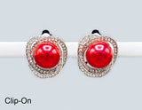 Fashion Twist Pearl Clip-On Earrings #GE2745 - Multiple Colors (PC)