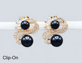 Fashion Double Pearl Clip-On Earrings #GE2746 - Multiple Colors (PC)