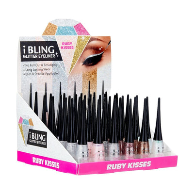 RK by Kiss iBling Liquid Glitter Eyeliner Display #GLE01D (36PC)