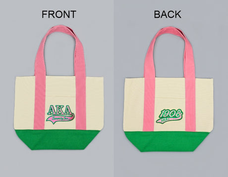 Fashion Sorority Canvas Small Tote Bag #GFB1513 - Multiple Colors (PC)