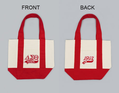 Fashion Sorority Canvas Small Tote Bag #GFB1513 - Multiple Colors (PC)