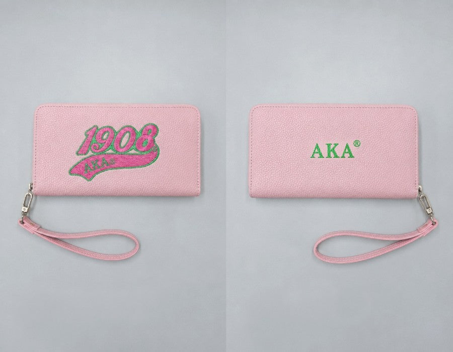 Fashion Sorority Wristlet Wallet #GFB1525 - Multiple Colors (PC)