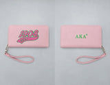 Fashion Sorority Wristlet Wallet #GFB1525 - Multiple Colors (PC)