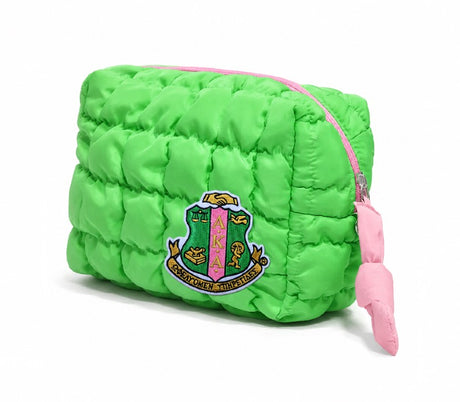 Fashion Sorority Puffy Cosmetic Pouch #GFB1530 - Multiple Colors (PC)