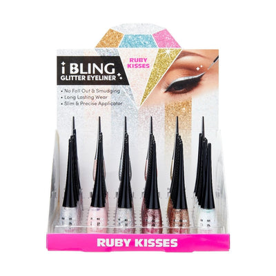 RK by Kiss iBling Liquid Glitter Eyeliner Display #GLE01D (36PC)