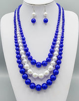 Fashion Pearl Necklace Set #GNE3211 - Multiple Colors (PC)