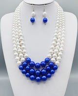 Fashion Pearl Necklace Set #GNE3243 - Multiple Colors (PC)