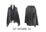 Fashion Rhinestone Fringe Winter Poncho #GP-0359 - Multiple Colors (PC)