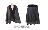 Fashion Fur Trim Winter Poncho #GP-0361 - Multiple Colors (PC)