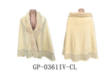 Fashion Fur Trim Winter Poncho #GP-0361 - Multiple Colors (PC)