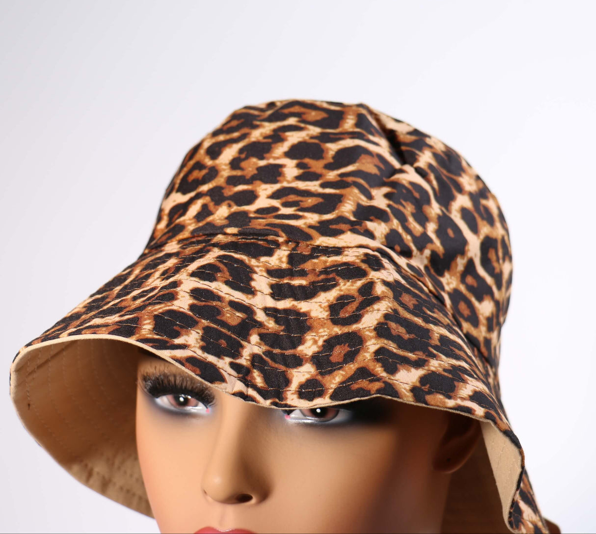 Fashion Cheetah Print Bucket Hat #H3010 - Brown (PC)