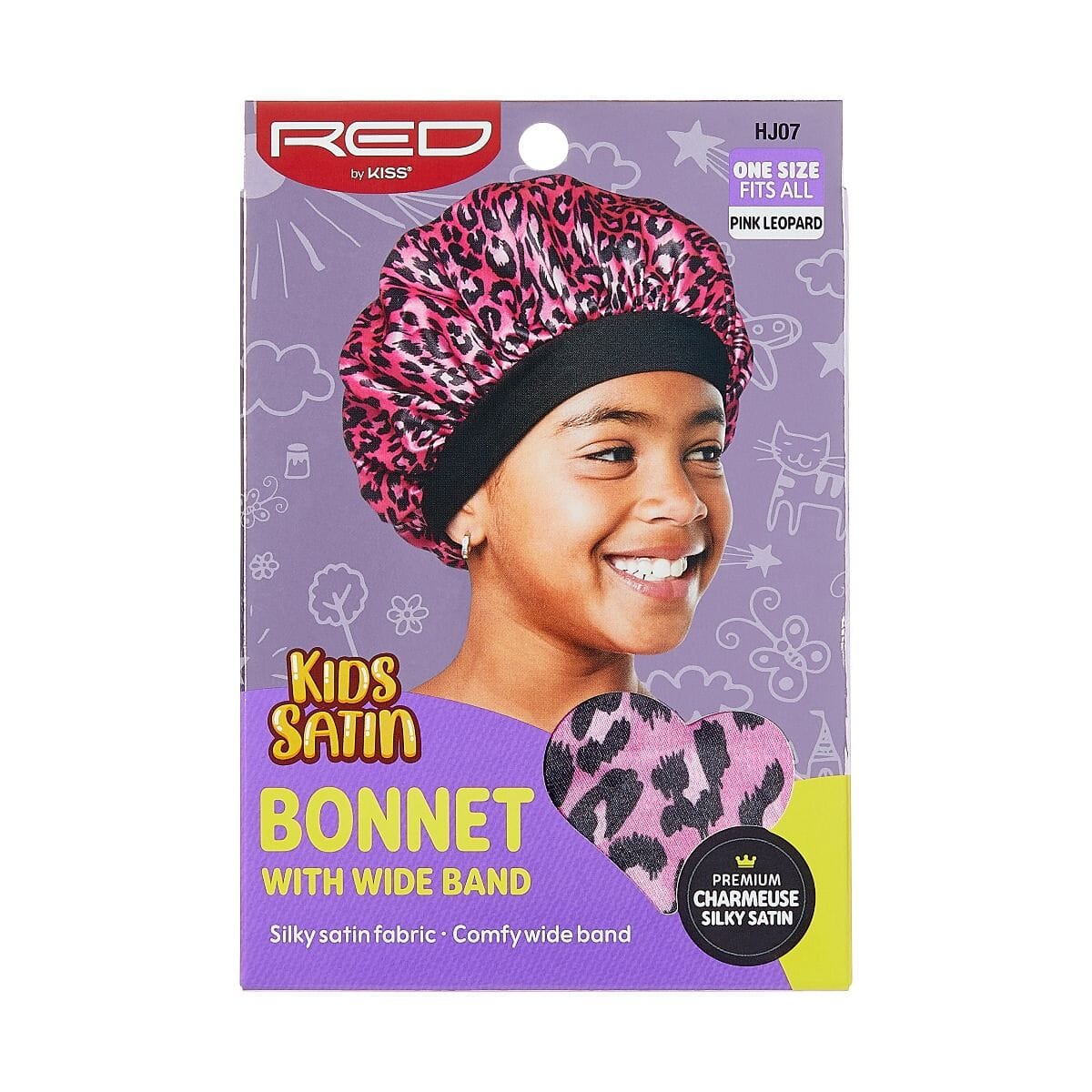 RED by Kiss Kids Satin Bonnet #HJ (6PC)