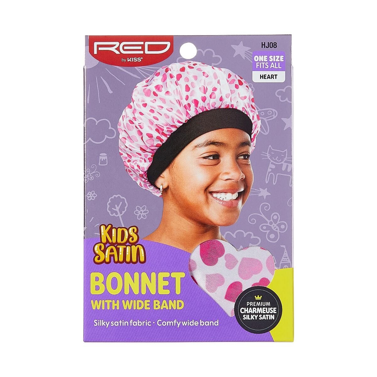 RED by Kiss Kids Satin Bonnet #HJ (6PC)