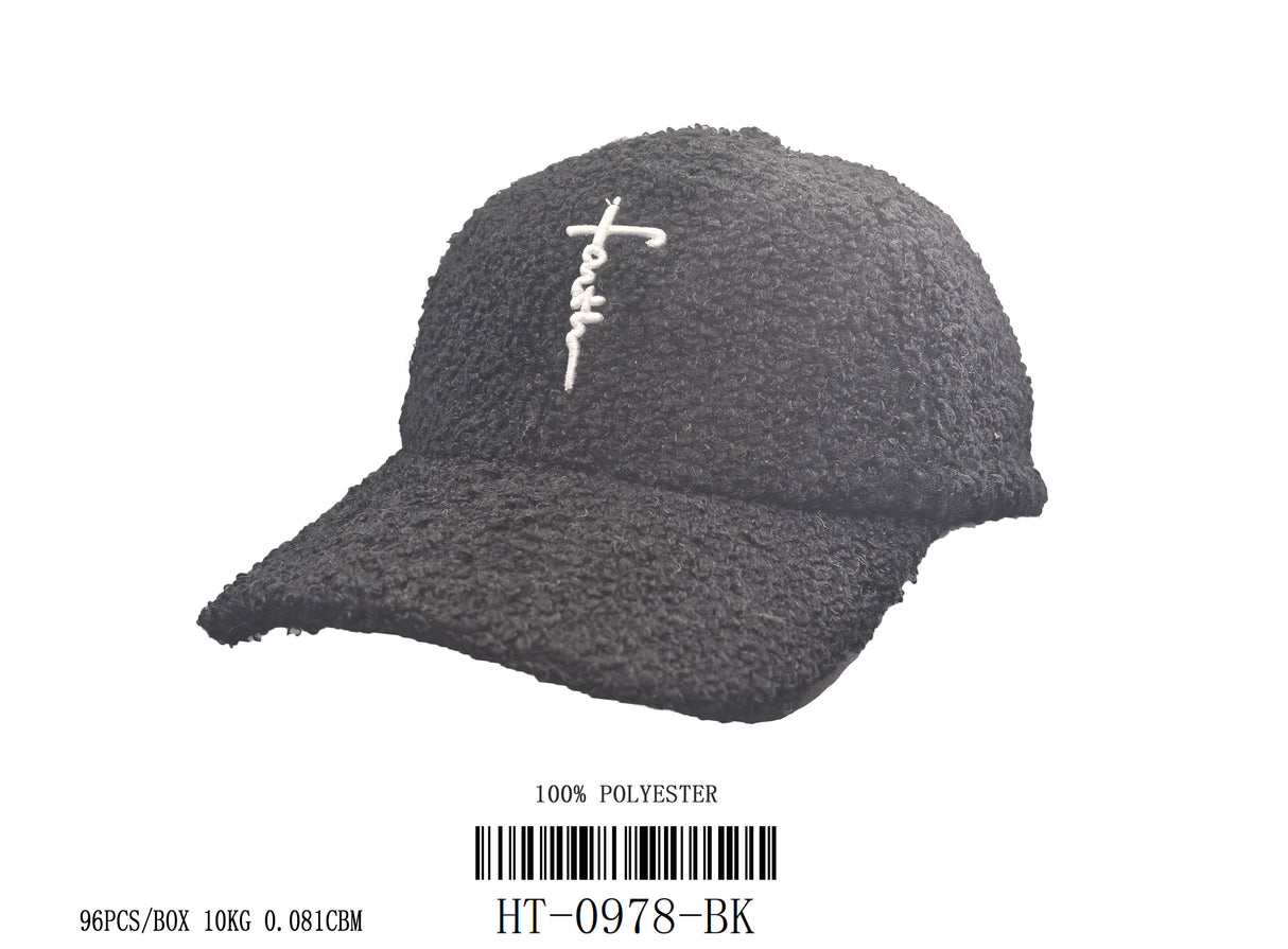 Fashion Sherpa "Faith" Cap #HT0978 - Multiple Colors (PC)