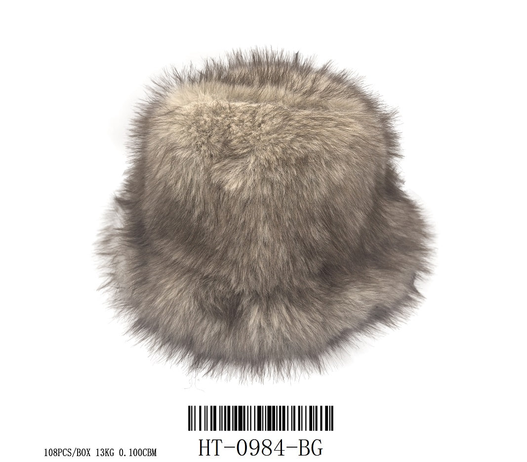 Fashion Fur Bucket Hat #HT0984 - Multiple Colors (PC)