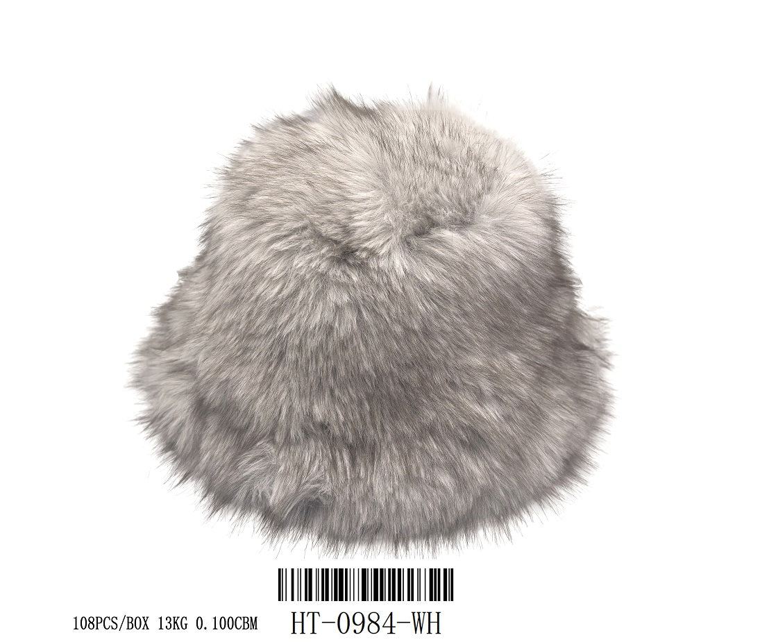 Fashion Fur Bucket Hat #HT0984 - Multiple Colors (PC)