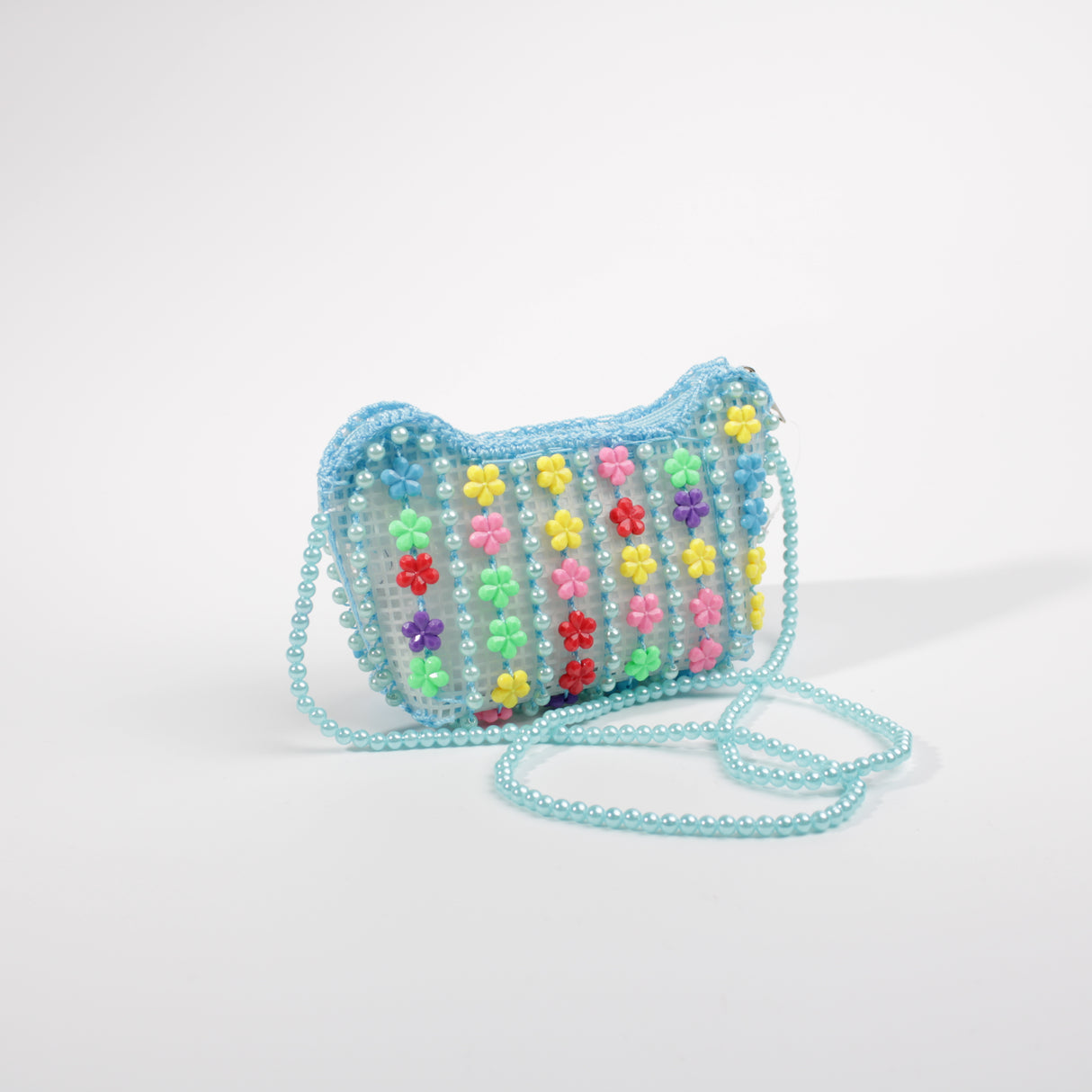 Fashion Kids Beaded Bag #HUKIDS03-BL - Blue (PC)