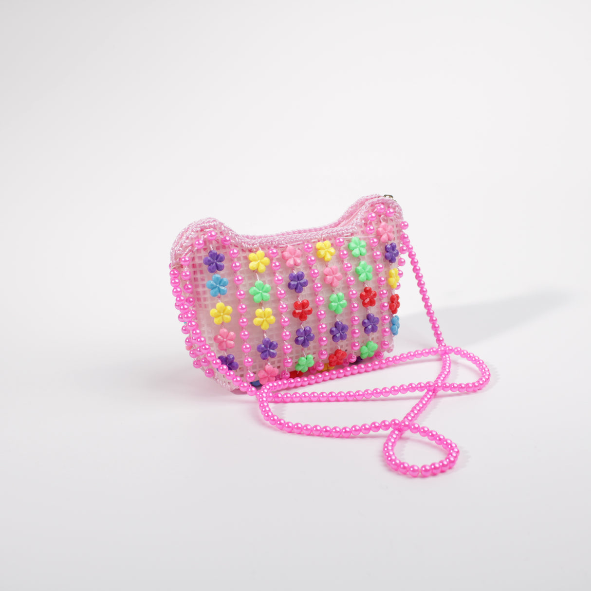 Fashion Kids Beaded Bag #HUKIDS03-LP - Light Pink (PC)