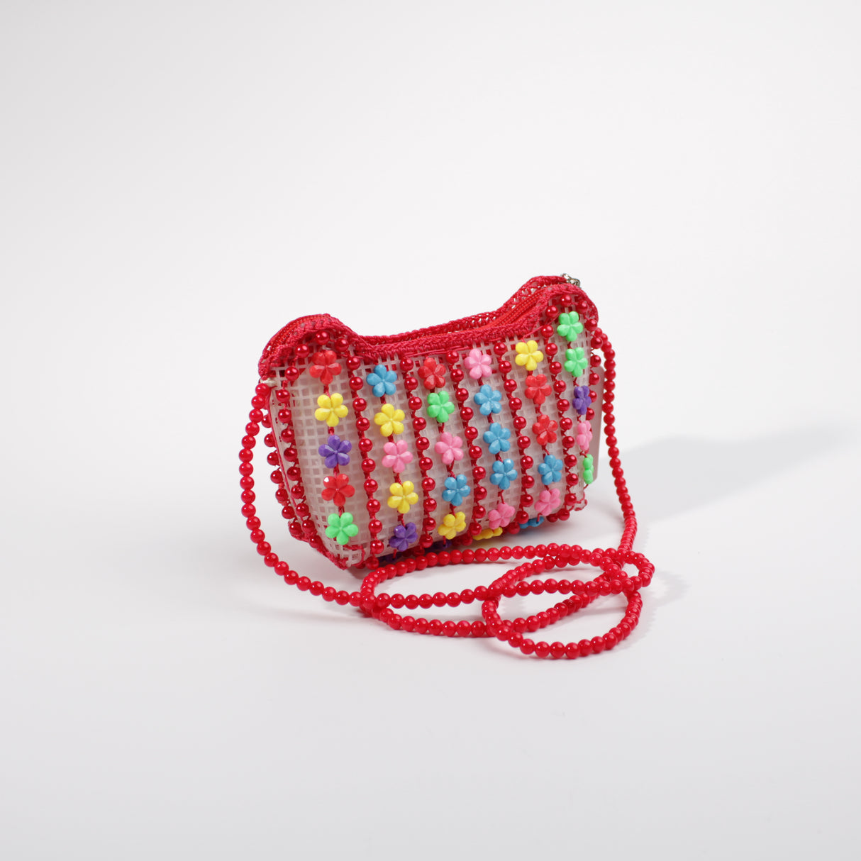 Fashion Kids Beaded Bag #HUKIDS03-RD - Red (PC)