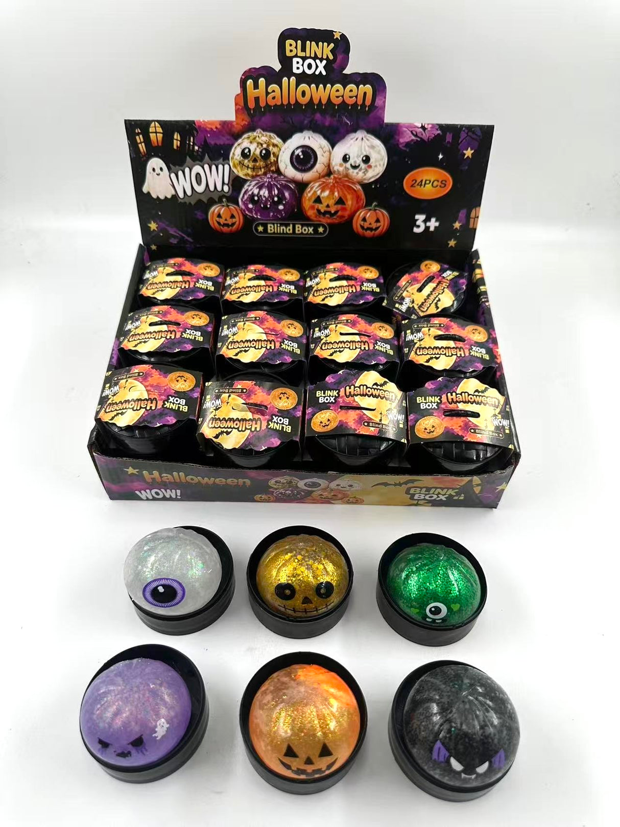 Halloween Assort Mini Dumpling Squishy Toy #HWDPXS2 (24PC)