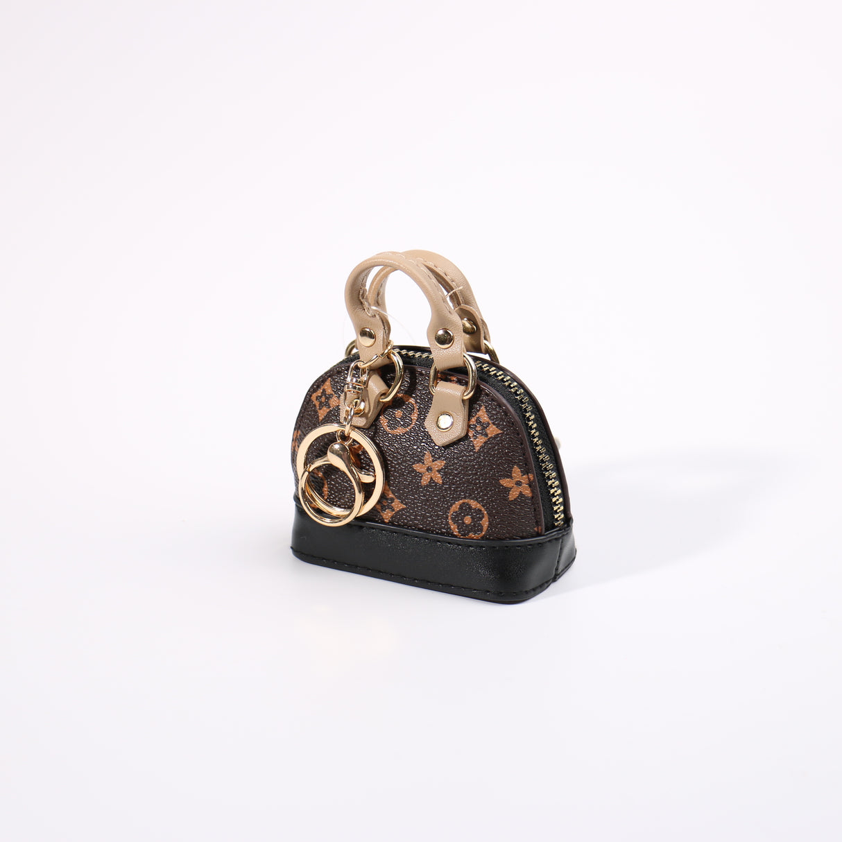 Fashion Small Keychain / Bag Charm #HXMIN03-ABR - Brown (PC)