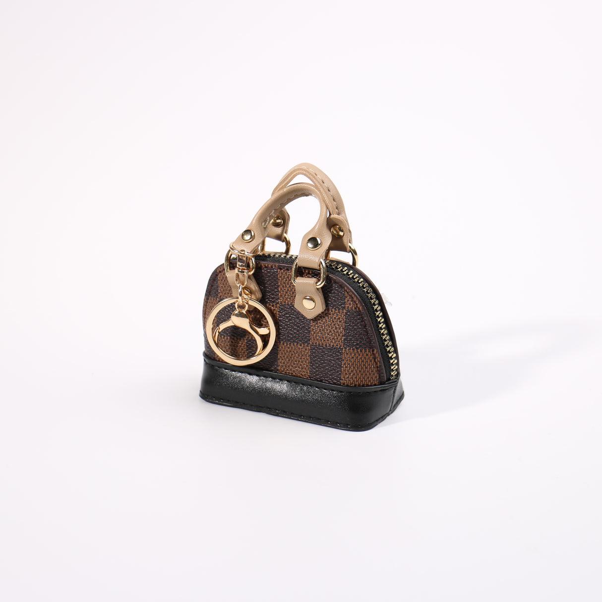 Fashion Small Keychain / Bag Charm #HXMIN03-BBR - Brown (PC)